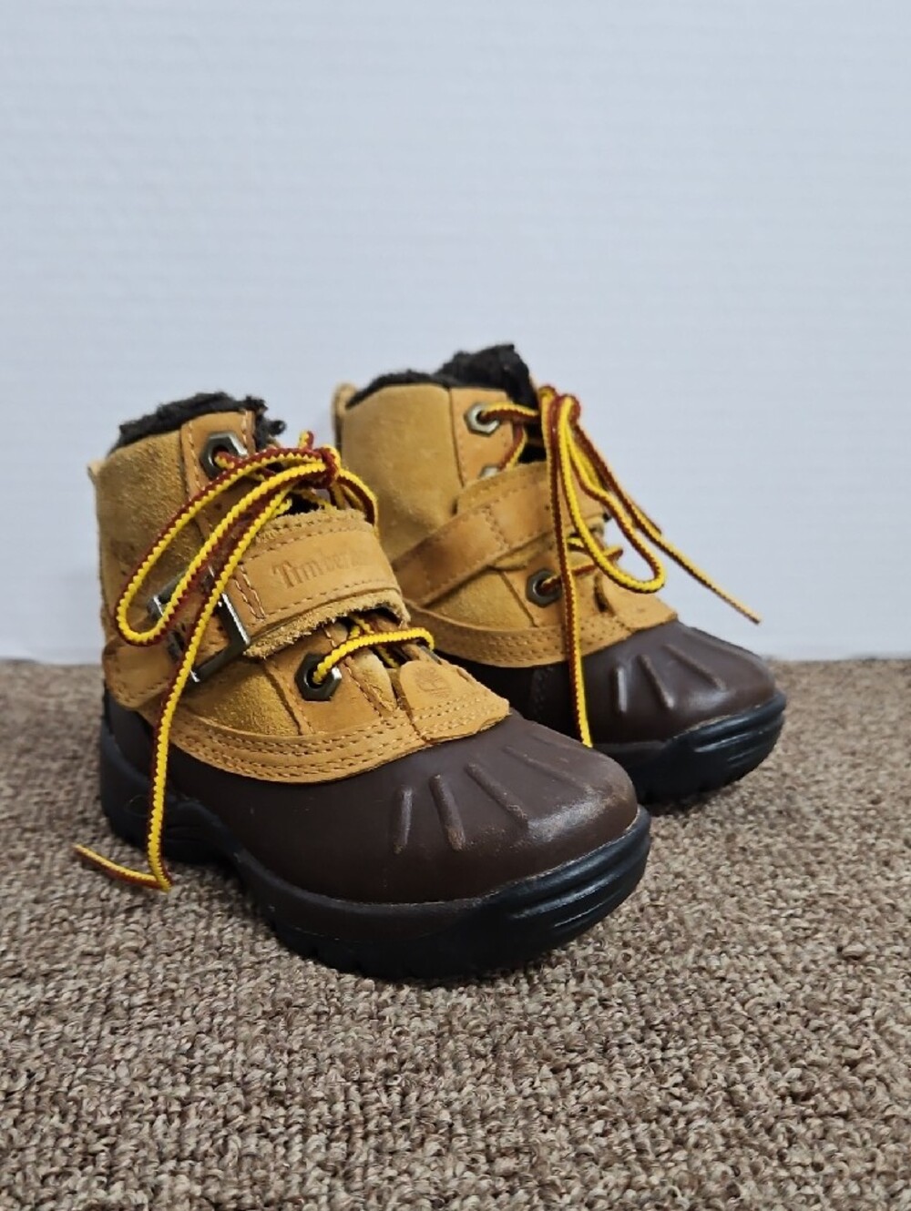 Timberland Waterproof Mallard Duck Boots Leather Sz 5 Toddlers